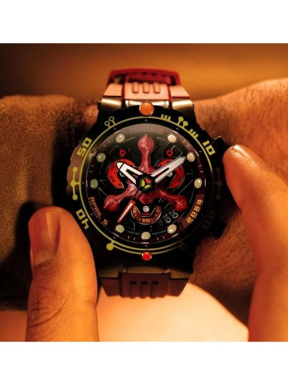 NWT Nubeo Opportunity Chronograph Black Dial Men's Watch